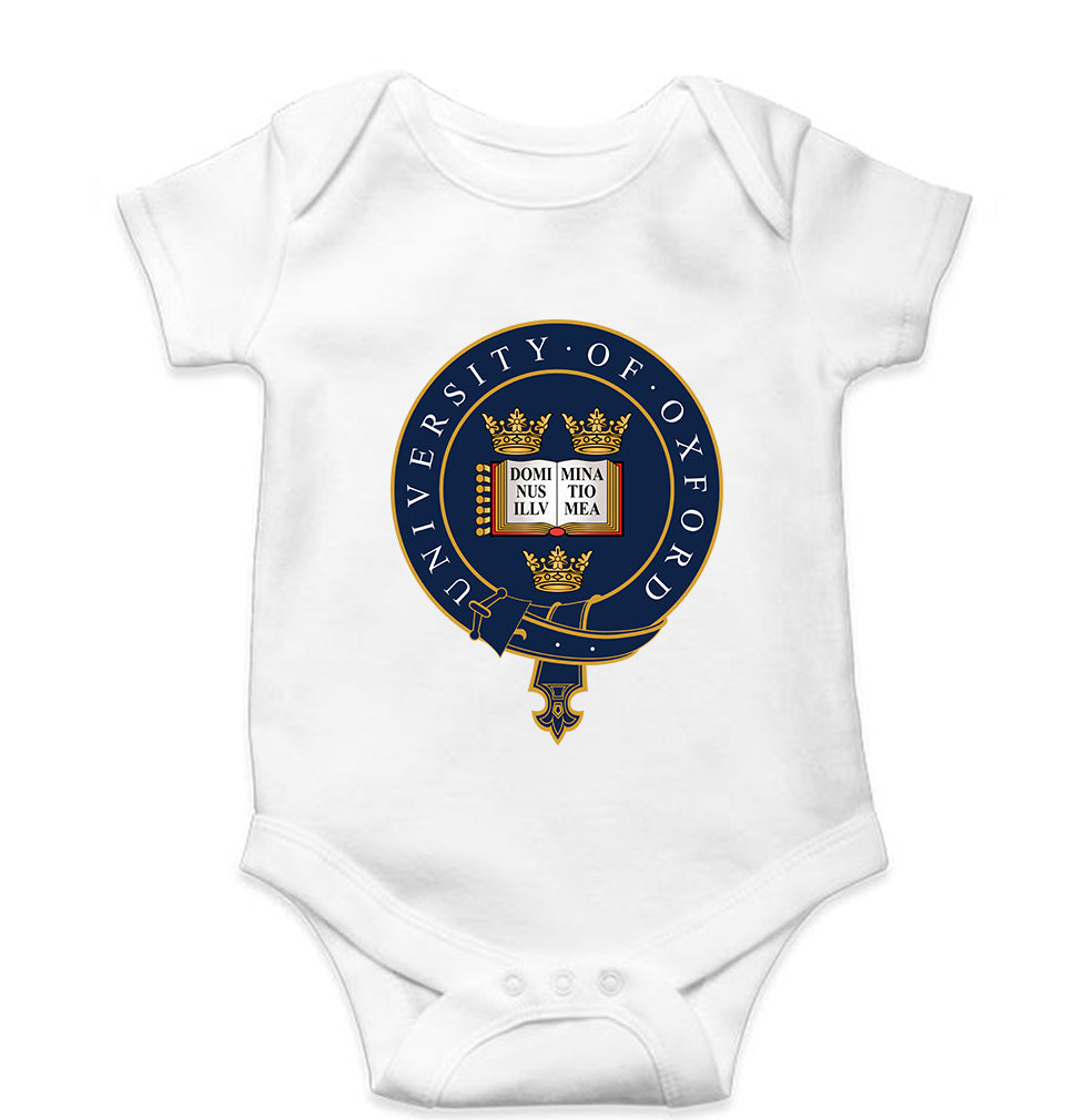 University of Oxford Kids Romper For Baby Boy/Girl-White-Ektarfa.online