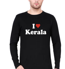 Load image into Gallery viewer, I Love Kerala Full Sleeves T-Shirt for Men-Black-Ektarfa.online
