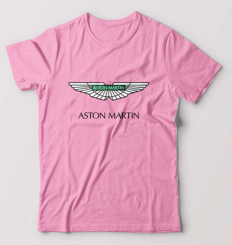 Aston Martin T-Shirt for Men-S(38 Inches)-Light Baby Pink-Ektarfa.online