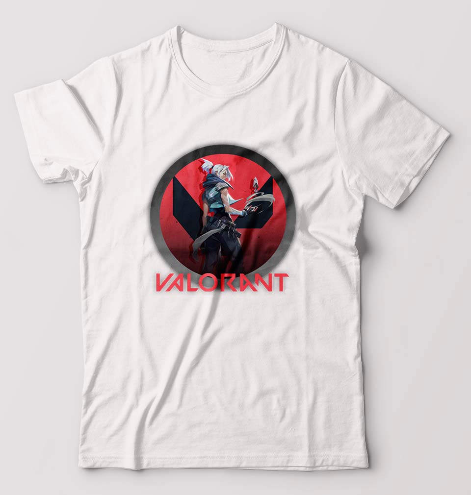Valorant T-Shirt for Men-White-Ektarfa.online