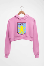 Load image into Gallery viewer, Aston Villa Crop HOODIE FOR WOMEN-Light Baby Pink-Ektarfa.online
