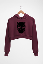 Load image into Gallery viewer, Black Panther Superhero Crop HOODIE FOR WOMEN
