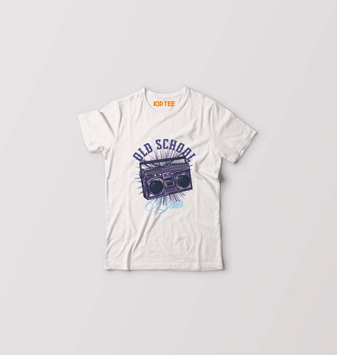 Old School Kids T-Shirt for Boy/Girl-White-Ektarfa.online