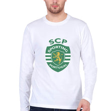 Load image into Gallery viewer, Sporting Full Sleeves T-Shirt for Men-White-Ektarfa.online
