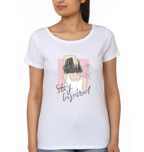 Load image into Gallery viewer, Stay Inspired T-Shirt for Women-XS(32 Inches)-White-Ektarfa.online
