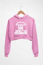 Load image into Gallery viewer, Infected Mushroom Crop HOODIE FOR WOMEN-Light Baby Pink-Ektarfa.online
