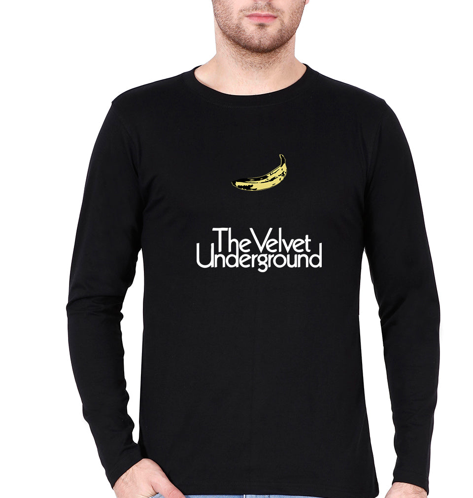 The Velvet Underground Full Sleeves T-Shirt for Men-Black-Ektarfa.online