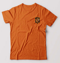 Load image into Gallery viewer, Spain Football T-Shirt for Men-S(38 Inches)-Orange-Ektarfa.online
