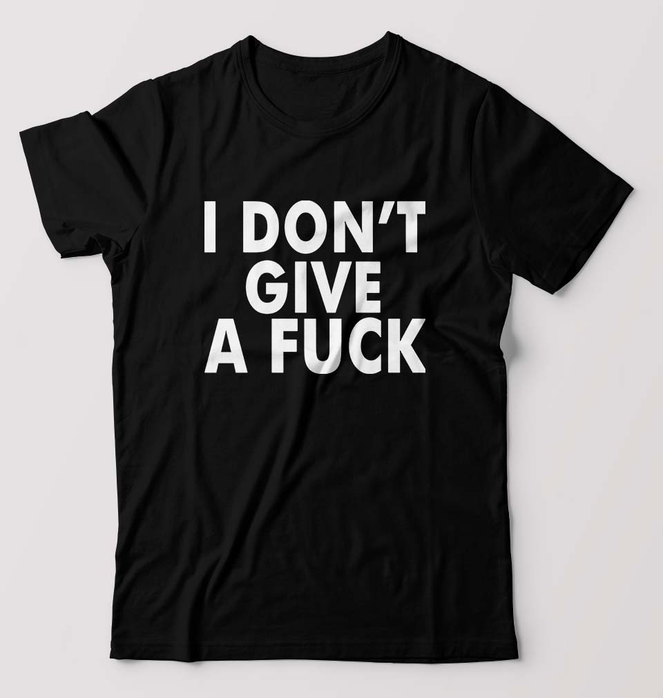 Fuck T-Shirt for Men-S(38 Inches)-Black-Ektarfa.online