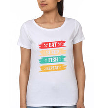 Load image into Gallery viewer, Fishing T-Shirt for Women-White-Ektarfa.online
