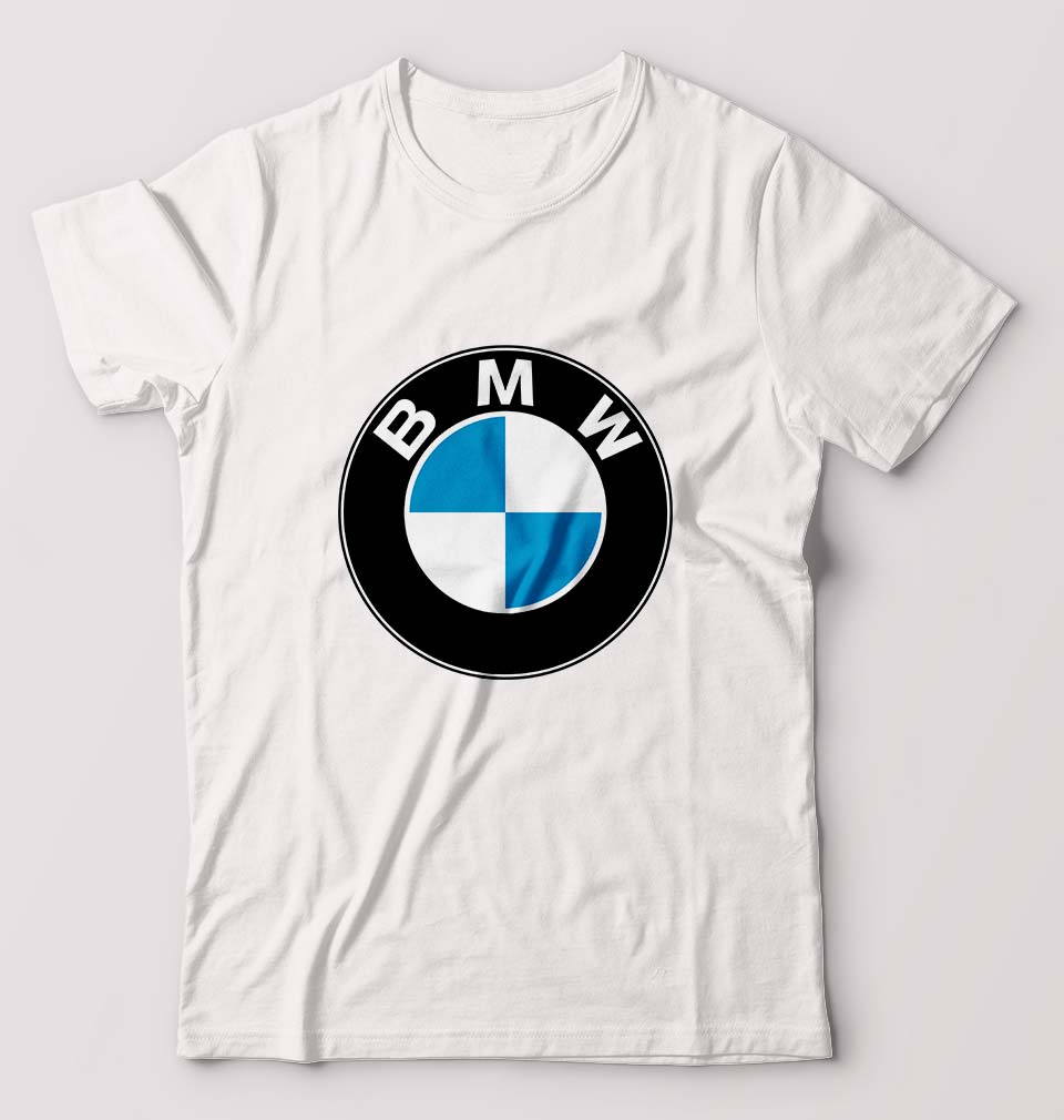 BMW T-Shirt for Men-S(38 Inches)-White-Ektarfa.online