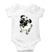 Load image into Gallery viewer, Pug Dog Kids Romper For Baby Boy/Girl-0-5 Months(18 Inches)-White-Ektarfa.online
