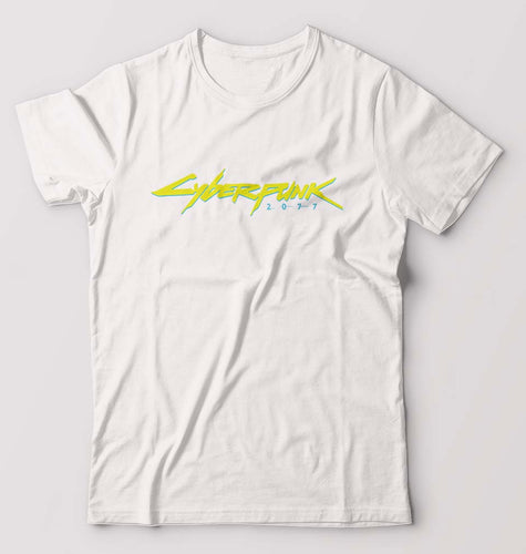 Cyberpunk T-Shirt for Men-S(38 Inches)-White-Ektarfa.online