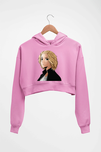 Tokyo Revengers Crop HOODIE FOR WOMEN-Light Baby Pink-Ektarfa.online