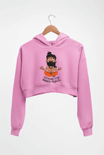 Load image into Gallery viewer, Inner Peace Crop HOODIE FOR WOMEN-Light Baby Pink-Ektarfa.online
