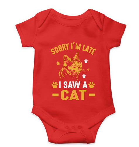 Cat Lover Kids Romper For Baby Boy/Girl-Red-Ektarfa.online