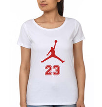 Load image into Gallery viewer, Michael Jordan T-Shirt for Women-White-Ektarfa.online
