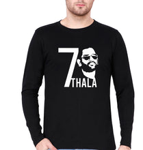 Load image into Gallery viewer, MS Dhoni 07 Thala Full Sleeves T-Shirt for Men-Black-Ektarfa.online

