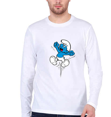 The Smurfs Full Sleeves T-Shirt for Men-White-Ektarfa.online