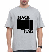 Load image into Gallery viewer, Black Flag Oversized T-Shirt for Men-Grey-Ektarfa.online
