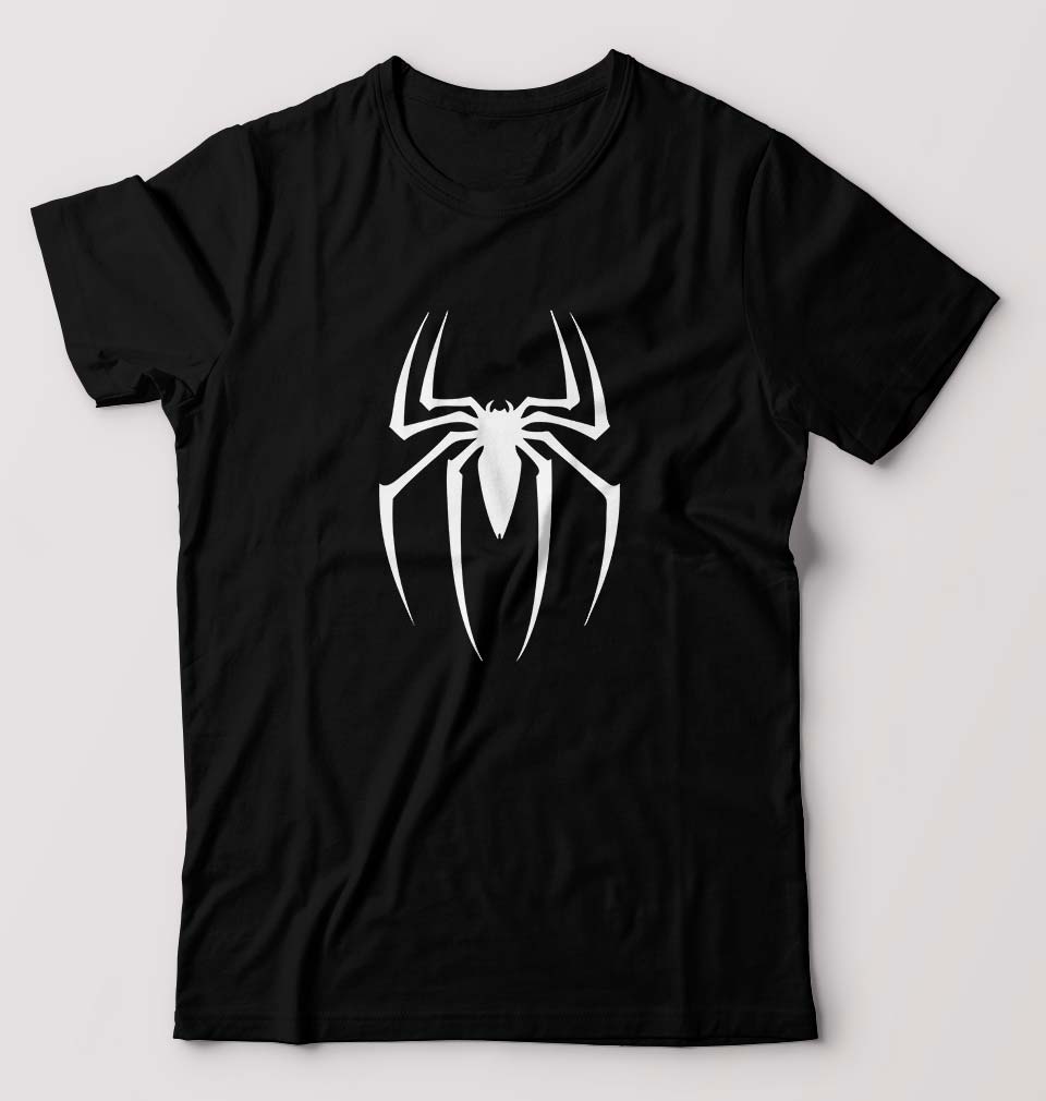 Spiderman T-Shirt for Men-S(38 Inches)-Black-Ektarfa.online