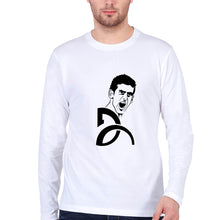 Load image into Gallery viewer, Novak Djokovic Full Sleeves T-Shirt for Men-White-Ektarfa.online
