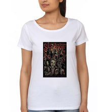 Load image into Gallery viewer, Slipknot T-Shirt for Women-XS(32 Inches)-White-Ektarfa.online
