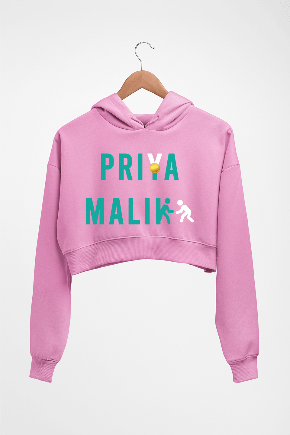 Priya Malik Crop HOODIE FOR WOMEN-Light Baby Pink-Ektarfa.online