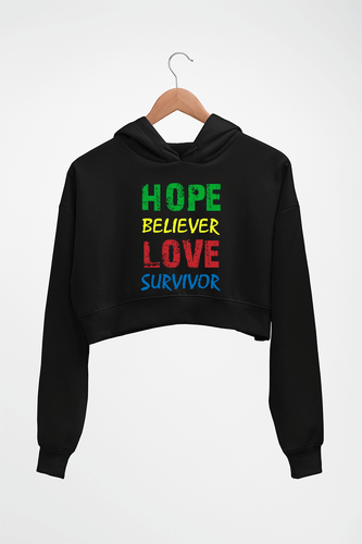 Tupac Shakur Crop HOODIE FOR WOMEN-Black-Ektarfa.online