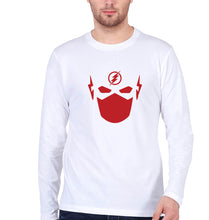Load image into Gallery viewer, Flash Superhero Full Sleeves T-Shirt for Men-White-Ektarfa.online
