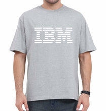 Load image into Gallery viewer, IBM Oversized T-Shirt for Men-Grey-Ektarfa.online
