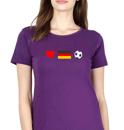 Germany T-Shirt for Women-Purple-Ektarfa.online