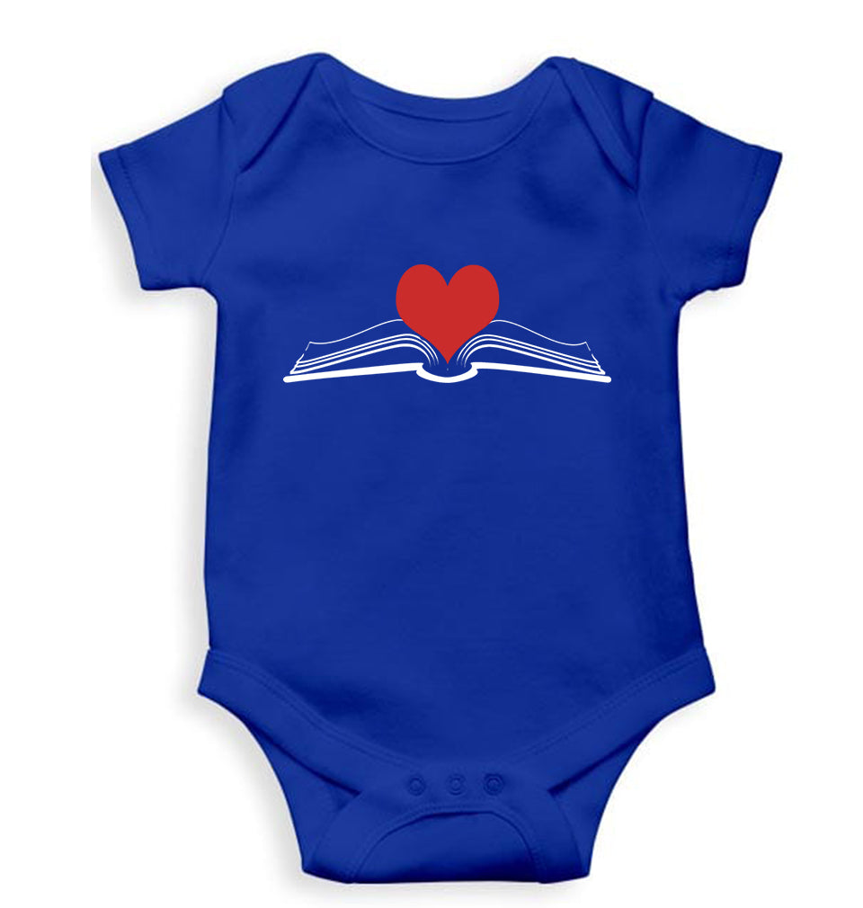 Books Kids Romper For Baby Boy/Girl-Royal Blue-Ektarfa.online