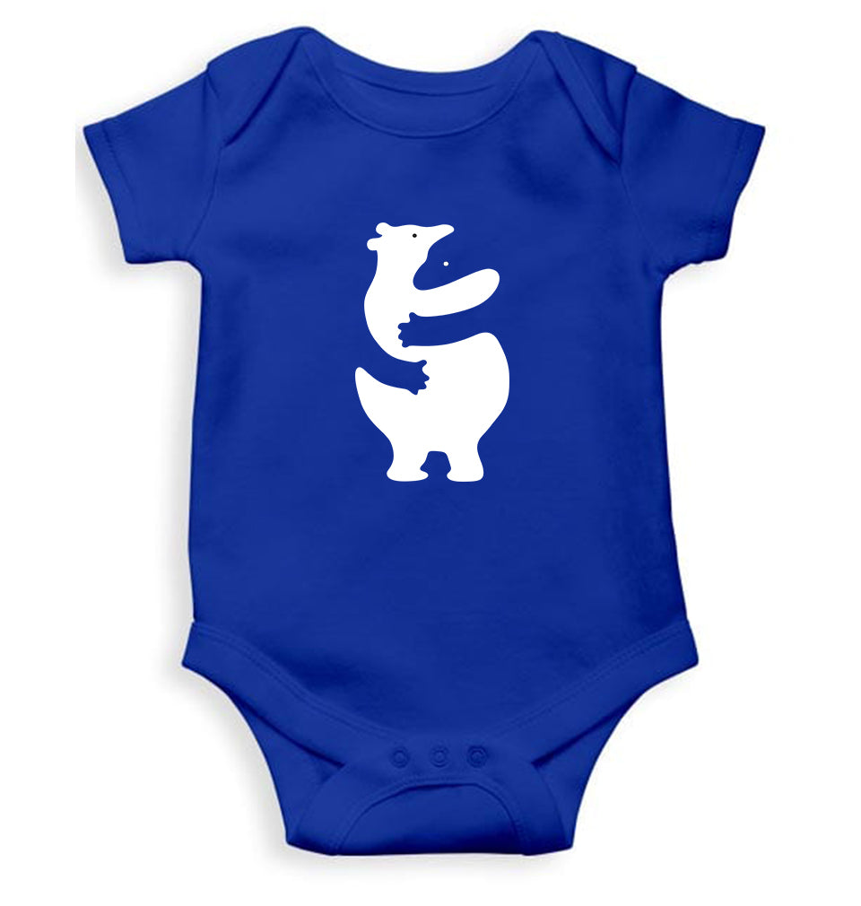 Animal Hug Kids Romper For Baby Boy/Girl-0-5 Months(18 Inches)-Royal Blue-Ektarfa.online