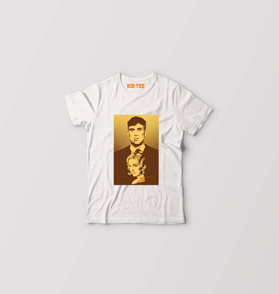 Peaky Blinders Kids T-Shirt for Boy/Girl-0-1 Year(20 Inches)-White-Ektarfa.online