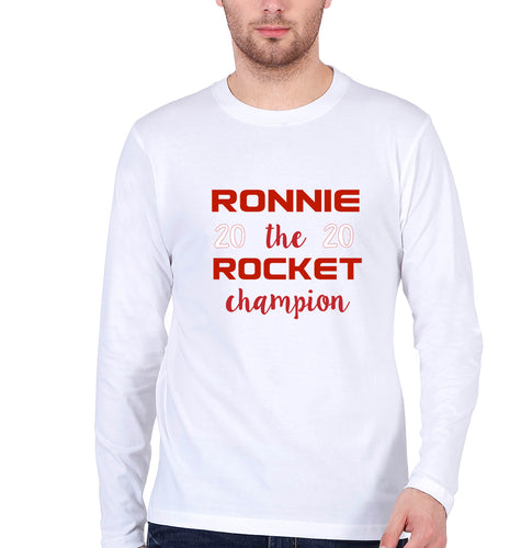 Ronnie O'Sullivan Snooker Full Sleeves T-Shirt for Men-White-Ektarfa.online