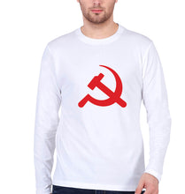 Load image into Gallery viewer, Communist party Full Sleeves T-Shirt for Men-White-Ektarfa.online

