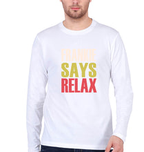 Load image into Gallery viewer, Frankie Says Relax Friends Full Sleeves T-Shirt for Men-White-Ektarfa.online
