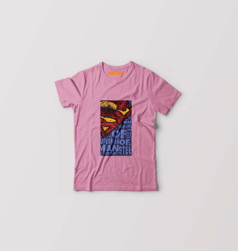 Superman Superhero T-Shirt for Boy/Girl-Pink-Ektarfa.online