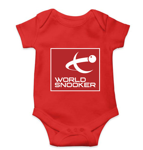 World Snooker (WST) Kids Romper For Baby Boy/Girl-0-5 Months(18 Inches)-RED-Ektarfa.online