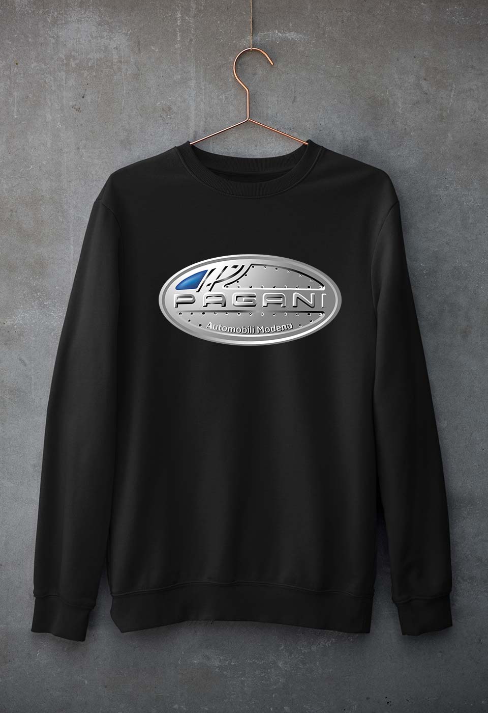 Pagani Unisex Sweatshirt for Men/Women-Black-Ektarfa.online