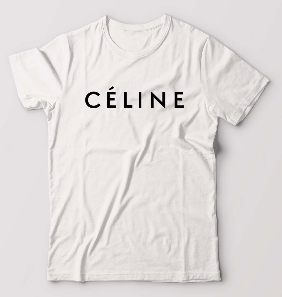 Celine T-Shirt for Men-S(38 Inches)-White-Ektarfa.online