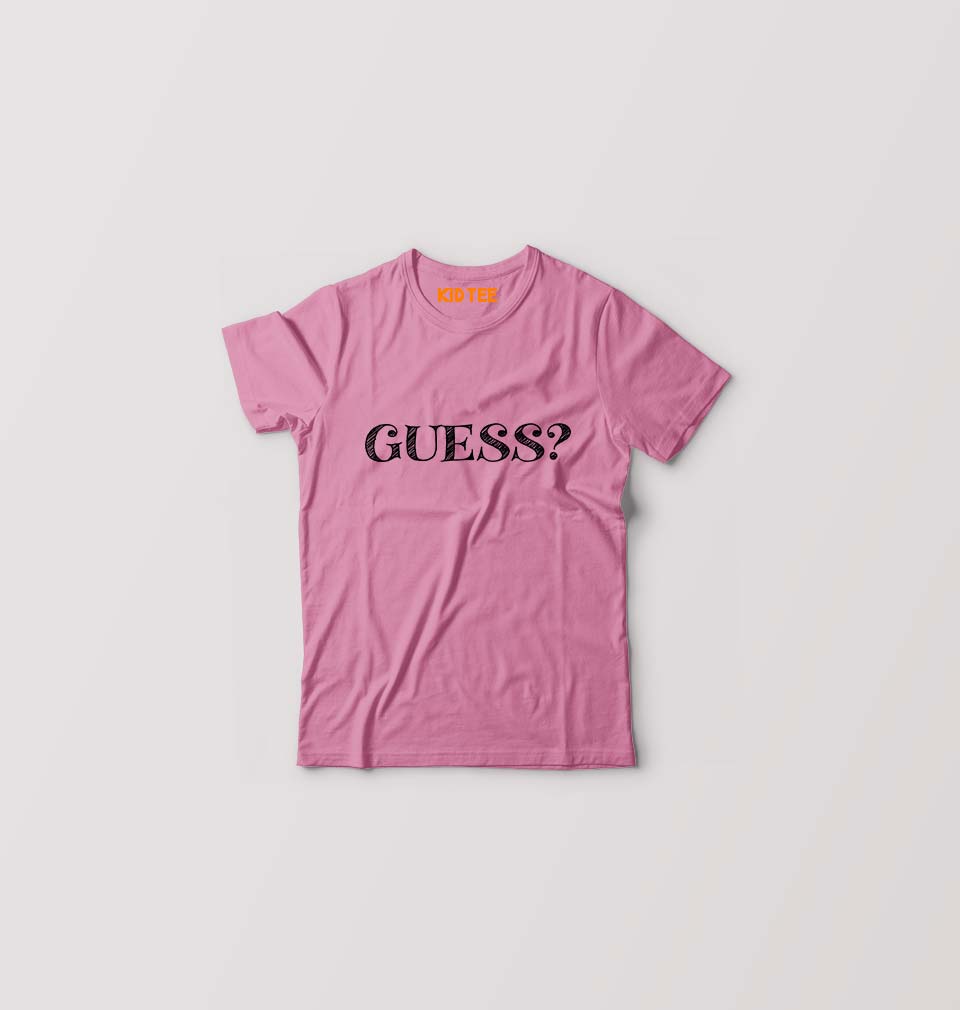 Guess Kids T-Shirt for Boy/Girl-Pink-Ektarfa.online