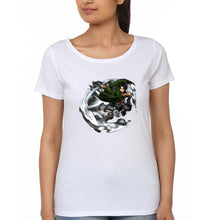 Load image into Gallery viewer, Attack on Titan T-Shirt for Women-White-Ektarfa.online
