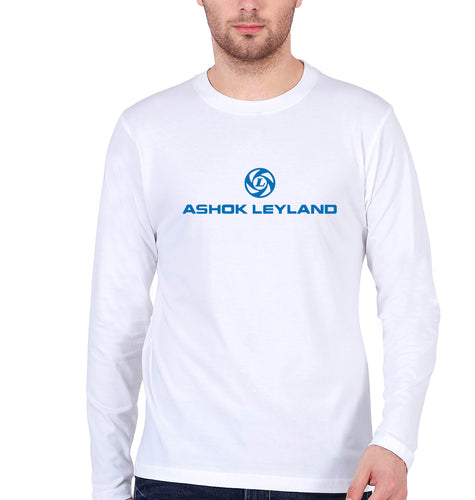 Ashok Leyland Full Sleeves T-Shirt for Men-White-Ektarfa.online