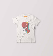 Load image into Gallery viewer, Dinosaur TRex Kids T-Shirt for Boy/Girl-0-1 Year(20 Inches)-White-Ektarfa.online
