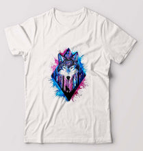 Load image into Gallery viewer, Wolf T-Shirt for Men-White-Ektarfa.online
