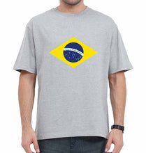 Load image into Gallery viewer, Brazil Oversized T-Shirt for Men-Grey-Ektarfa.online
