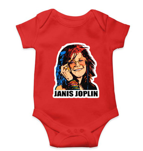 Janis Joplin Kids Romper For Baby Boy/Girl-Red-Ektarfa.online
