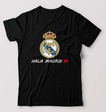 Load image into Gallery viewer, Hala Madrid T-Shirt for Men-Black-Ektarfa.online
